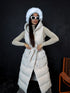 Long vest "FALL" FC27 - LIGHT BEIGE PRE-ORDER